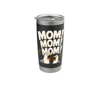 Mamá Mamá Mamá Mira Gracioso Gaviota Madre Pájaro Vaso térmico de acero inoxidable de doble pared