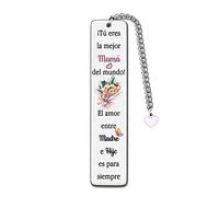 Mamá Marcadores Día de la Madre Regalo Marcador Mujeres Flor Lindo Regalo de Cumpleaños Te Amo Hijo Mami Jubilación Apreciar Familia Citas de Amor Grabados Recuerdos Ideas de Hijo