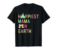 Mamá Más Feliz En La Tierra Día De La Madre Princesa Camiseta