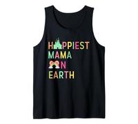 Mamá Más Feliz En La Tierra Día De La Madre Princesa Camiseta sin Mangas