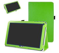 MAMA MOUTH ARCHOS 101E Neon Funda, Slim PU Cuero con Soporte Funda Caso Case para 10.1" ARCHOS 101E Neon Android Tablet PC,Verde