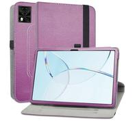 MAMA MOUTH Compatible con DOOGEE T10E Funda,Cuero Sintético Rotación de 360 Grados de Función de Soporte para DOOGEE T10E / Blackview Tab 80 / Blackview Tab 10 WiFi 10.1 Inch Tablet,Púrpura