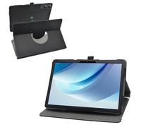 MAMA MOUTH Compatible con DOOGEE U13 Funda,de Cuero PU con rotación de 360°Funda para DOOGEE Tab E3 Pro/Blackview Mega 8/SVITOO P1300 de 13 Pulgadas Tableta,Color Negro