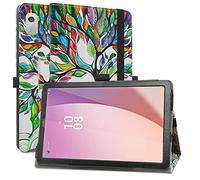 MAMA MOUTH Compatible con Lenovo Tab M9 Funda,Soporte Cuero con Slim PU Funda Caso Case para 9" Lenovo Tab M9 (TB310FU) Tableta,Love Tree