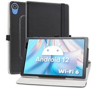 MAMA MOUTH Compatible con TECLAST P25T Funda,Cuero Sintético Rotación de 360 Grados de Función de Soporte para 10.1" TECLAST P25T,Negro