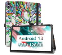 MAMA MOUTH Compatible con UMIDIGI A13 Funda,Soporte Cuero con Slim PU Funda Caso Case para UMIDIGI A13 Tab/DOOGEE T10 Plus 10.5 Inch Tableta,Love Tree