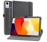MAMA MOUTH Compatible con Xiaomi Redmi Pad 2 Funda,Cuero Sintético Rotación de 360 Grados de Función de Soporte para Lenovo Idea Tab K11 Gen 2 TB336ZU / Xiaomi Redmi Pad SE 11 Inch Tablet,Negro