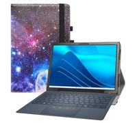 Mama Mouth Funda Desmontable para DELL Latitude 7350 de Piel sintética con 2 Soportes Plegables para Tablet DELL Latitude 7350 Desmontable de 11.5 Pulgadas (no Compatible con Otros portátiles DELL),