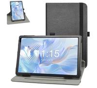 MAMA MOUTH Funda giratoria para Urao C107, soporte giratorio de 360 grados con bonita funda de patrón para tabletas Urao C107/Okaysea OC101 de 10.1 pulgadas, color negro