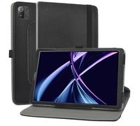 MAMA MOUTH Funda para Acer Iconia Tab A10 Funda,Cuero Sintético Rotación de 360 Grados de Función de Soporte Case Coque para Acer Iconia Tab A10 (A10-21) 10.1 Pulgadas Tablet,Negro