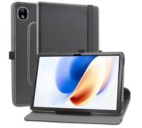 MAMA MOUTH Funda para DOOGEE T30E,Cuero Sintético Rotación de 360 Grados de Función de Soporte Case Coque para DOOGEE Tab A9+ / A9pro+ 11 Pulgadas Tablet,Negro