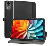 MAMA MOUTH Funda para DOOGEE T36 Funda,Cuero Sintético Rotación de 360 Grados de Función de Soporte Case Coque para DOOGEE T36 / Blackview Mega2 / OSCAL Pad 100 12 Pulgadas Tablet,Negro