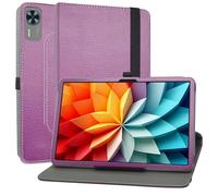 MAMA MOUTH Funda para DOOGEE T36 Funda,Cuero Sintético Rotación de 360 Grados de Función de Soporte Case Coque para DOOGEE T36 / Blackview Mega2 / OSCAL Pad 100 12 Pulgadas Tablet,Púrpura