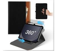 MAMA MOUTH Funda para Samsung Galaxy Tab A9 8,7 Pulgadas 2023 Tablet, Carcasa Cuero 360°Soporte Giratorio y Desmontable con Portalápices & Bolsillo, Flip Protectora Case Tapa Galaxy Tab A9 Marrón