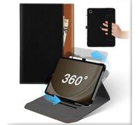 MAMA MOUTH Funda para Samsung Galaxy Tab A9+/A9 Plus 11 Pulgadas 2023 Tablet, Carcasa Cuero 360° Soporte Giratorio y Desmontable con Portalápices & Bolsillo, Tablet Case Tapa Auto Sueño/Estela Marrón