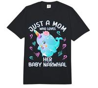 Mamá Narwhal Love Just A Mom Who Loves Her Baby Narwhal Comfort Colors Adult Heavyweight T-Shirt