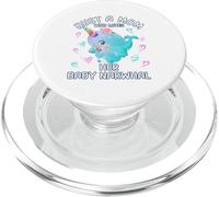 Mamá Narwhal Love Just A Mom Who Loves Her Baby Narwhal PopSockets PopGrip para MagSafe