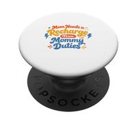 Mamá Necesita Una Recarga De Mamá Deberes - Best Mom Mama Mommy PopSockets PopGrip Adhesivo
