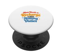 Mamá Necesita Una Recarga De Mamá Deberes - Best Mom Mama Mommy PopSockets PopGrip Adhesivo