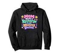 Mamá Necesita Una Recarga De Mamá Deberes - Best Mom Mama Mommy Sudadera con Capucha