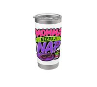 Mamá necesita una siesta, mamá cansada, no moleste a las mujeres divertidas Vaso térmico de acero inoxidable de doble pared