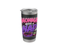 Mamá necesita una siesta, mamá cansada, no moleste a las mujeres divertidas Vaso térmico de acero inoxidable de doble pared