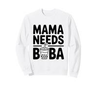 Mama Needs Boba, Lindo Amante del té de Burbujas Sudadera