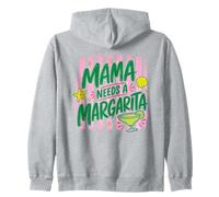 Mama Needs Margarita Fun Mom Beach Drink Design Sudadera con Capucha
