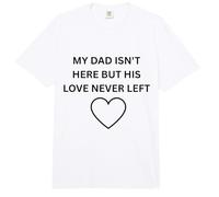 Mamá no está aquí, Pero su Amor Nunca dejó Ropa Conmemorativa Comfort Colors Adult Heavyweight T-Shirt