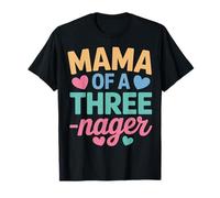 Mama of A Threenager Mom Life Chaos Coordinator Vibes Camiseta