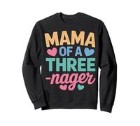 Mama of A Threenager Mom Life Chaos Coordinator Vibes Sudadera