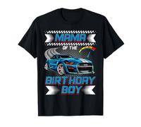 Mama of The Birthday Boy Race Car Party Family Matching Camiseta