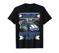 Mama of The Birthday Boy Race Car Party Family Matching Camiseta