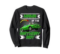 Mama of The Birthday Boy Race Car Party Family Matching Sudadera