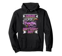 Mama of The Birthday Boy Race Car Party Family Matching Sudadera con Capucha