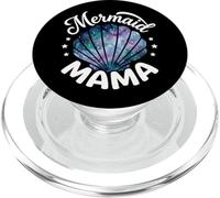 Mama of The Birthday con Forma de Concha de Sirena y Flores Rosas a Juego PopSockets PopGrip para MagSafe