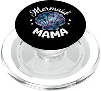 Mama of The Birthday con Forma de Concha de Sirena y Flores Rosas a Juego PopSockets PopGrip para MagSafe