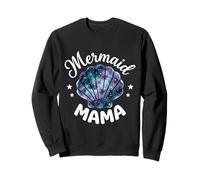 Mama of The Birthday con Forma de Concha de Sirena y Flores Rosas a Juego Sudadera