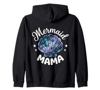Mama of The Birthday con Forma de Concha de Sirena y Flores Rosas a Juego Sudadera con Capucha