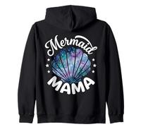 Mama of The Birthday con Forma de Concha de Sirena y Flores Rosas a Juego Sudadera con Capucha