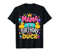 Mama of The Birthday Duck Cute Family Matching Party Camiseta
