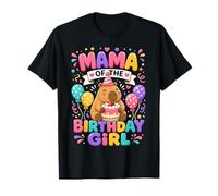 Mama of The Birthday Girl Cute Capybara Family Party Camiseta