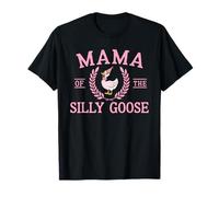 Mama Of The Silly Goose Funny Primer Cumpleaños Familia Camiseta
