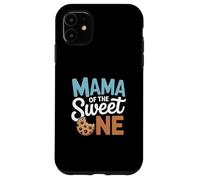 Mama of The Sweet One Cookies and Milk 1er Cumpleaños Familia Carcasa para iPhone 11