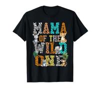Mama of The Wild One 1st Birthday Jungle Matching Safari Kid Camiseta