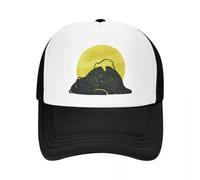 Mamá Osa Bebé Oso Animal Luna Amarilla Sport Malla Gorra de béisbol Mujeres Acampada Hombres, Gorra de Golf de Playa Masculina Gorra Snapback