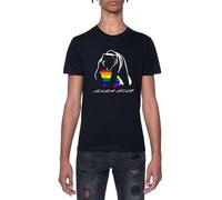 Mamá Osa del Orgullo Gay Camiseta Negro para Hombre De Manga Corta con Cuello Redondo