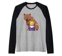 Mamá Osa Queer No Binaria Camiseta Manga Raglan