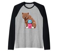 Mamá Osa Transgénero Queer Camiseta Manga Raglan
