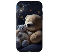 Mamá Oso Bebé Vintage Animal Forever Love Luna Creciente Carcasa para iPhone XR